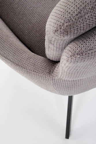 Otočná židle Bolenge Intesi šedá čalouněná s područkami do kanceláře a jídelny