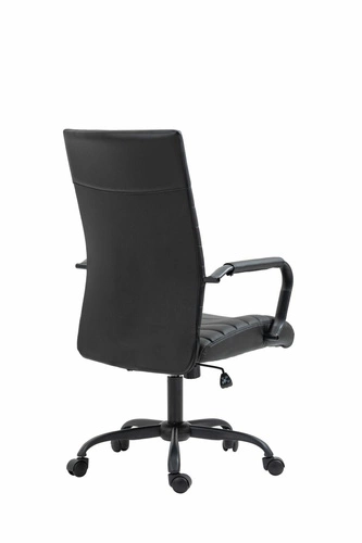 Ergonomická kancelářská židle Sorpreso černá kožená otočná s područkami TILT do kanceláře