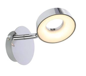 Nástěnné LED svítidlo Isla chrom moderní nastavitelné do koupelny, obýváku a ložnice