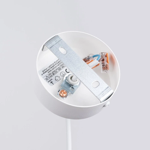 Závěsné svítidlo koule PEKKA 1 bílé dřevo, nastavitelná, do obýváku a jídelny, skandinávský styl