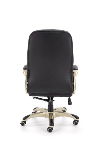 Ergonomická černá kožená kancelářská židle Carlo Intesi otočná s nastavitelnou výškou