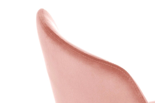 Čalouněná sametová židle Irene růžová se zlatými nohami do jídelny a obýváku Intesi