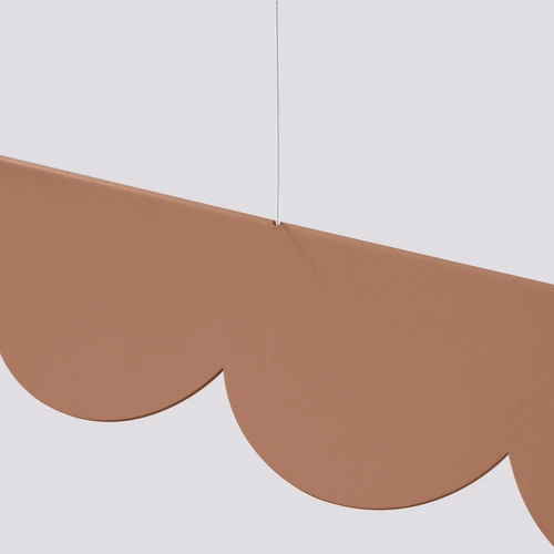 Závěsné LED svítidlo BISCUIT mocca moderní nad jídelní stůl do obýváku