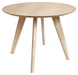 Jídelní kulatý stůl Townsville 100 cm bělený dub skandinávský pevný Actona