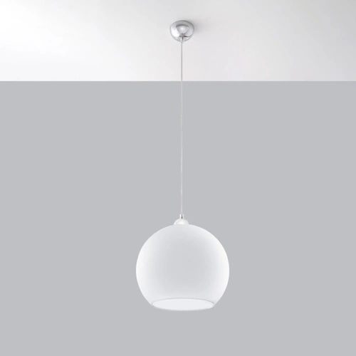 Závěsná lampa BALL bílá
