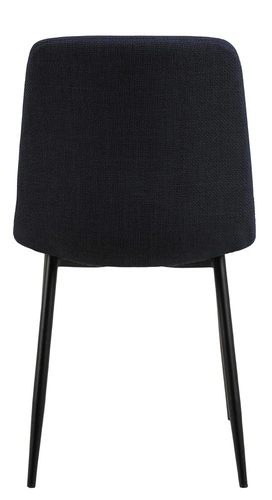 Čalouněná jídelní židle Becca modrá, moderní na černých nohách do jídelny a obýváku Actona