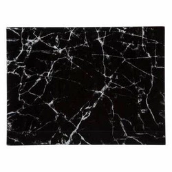 Skleněné kuchyňské prkénko obdélníkové Black Marble 5five simply smart na servírování 40x30 cm
