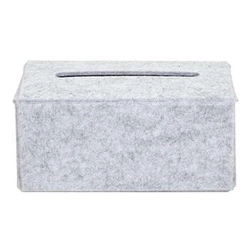 Plstěný box na kapesníky šedý