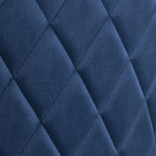 Čalouněná jídelní židle glamour Louise Actona, modrá s černými nohami