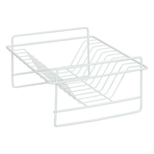 Dvoupatrový odkapávač na nádobí Naturéo bílý kovový s tácem 5five simply smart na pracovní desku