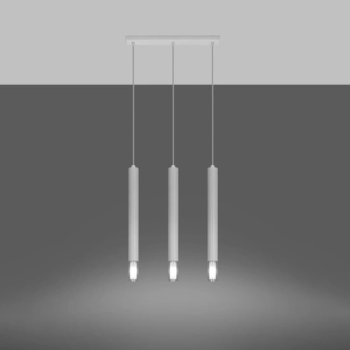 Závěsné svítidlo Wezyr 3 bílé moderní trojité do obýváku, jídelny nebo nad kuchyňský ostrůvek