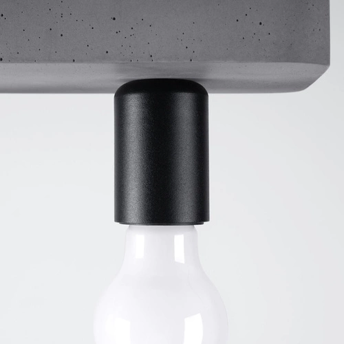 Betonové stropní svítidlo TAVO 3 šedé industriální do obýváku kuchyně jídelny Sollux