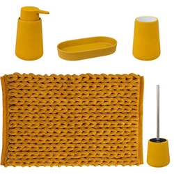 Sada koupelnových doplňků Colors I hořčicová