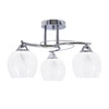 Stropní lampa Prego chrom 3x40W E27 čirý difuzor
