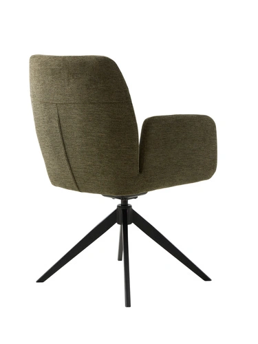 Otočná křesla Rossa Unique zelená do obývacího pokoje moderní čalouněná s područkami