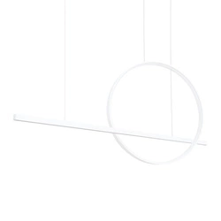 Závěsná lampa GLAD bílá LED 3000K