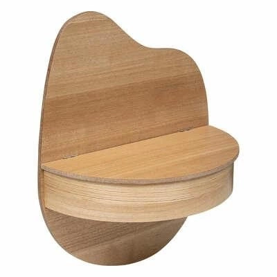 Nástěnná police na knihy a dekorace Giuseppe přírodní MDF závěsná do obýváku Atmosphera