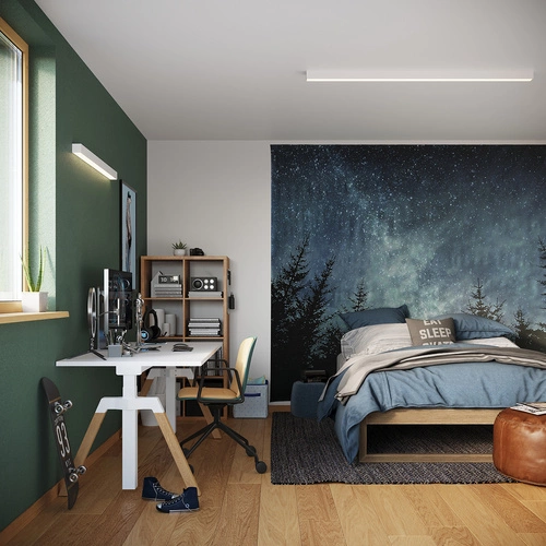 LED nástěnné svítidlo Pinne 150 cm bílé moderní do obýváku a ložnice Thoro