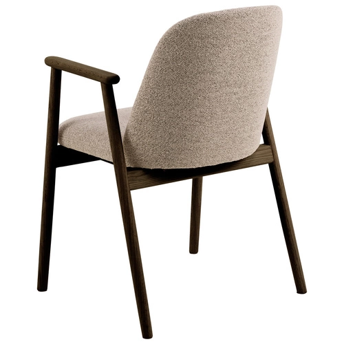 Skandinávská jídelní židle Leo čalouněná s područkami béžová dub Actona