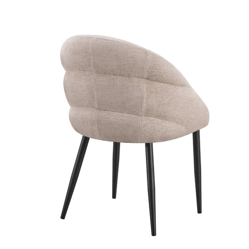 Jídelní čalouněná židle Solla z béžového sametu do jídelny a obýváku Intesi