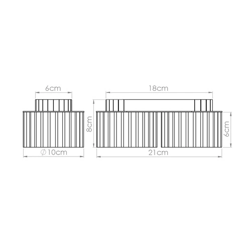 Moderní stropní svítidlo AURA 2 béžové do obývacího pokoje a kuchyně hliníkové GX53