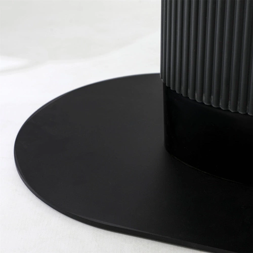 Jídelní stůl Maxim černý oválný moderní na jedné noze 120x70 cm Intesi