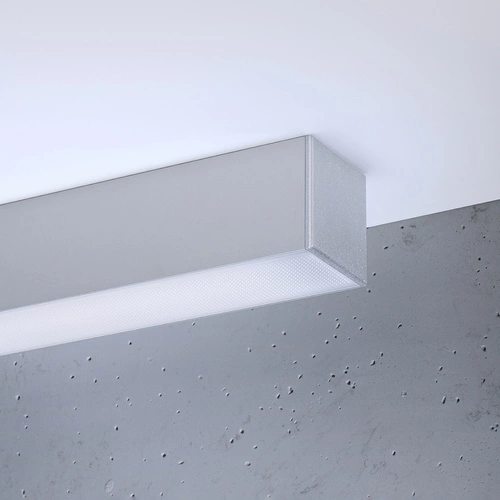 Stropní LED svítidlo Pinne 90 šedé moderní do obýváku, kuchyně nebo chodby