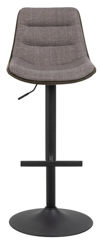 Barová židle Adisa šedá moderní s opěrkou otočná výškově nastavitelná do kuchyně a k ostrůvku Actona