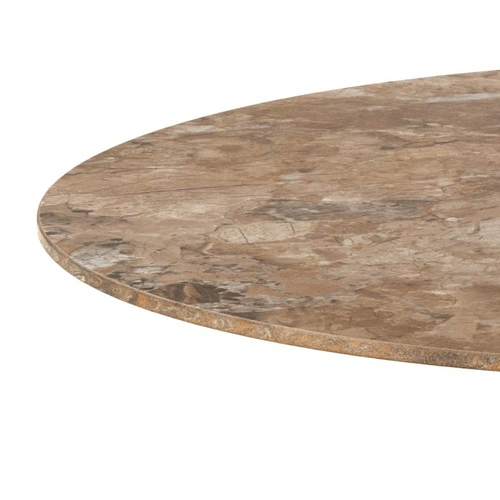 Kulatý jídelní stůl Malta Actona 90 cm hnědá béžová keramika moderní