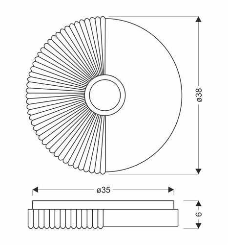 LED stropní svítidlo Sunny 38 cm bílé kulaté do obýváku, kuchyně a ložnice