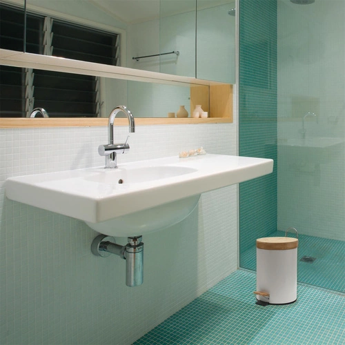 Sada 2 odpadkových košů bílá