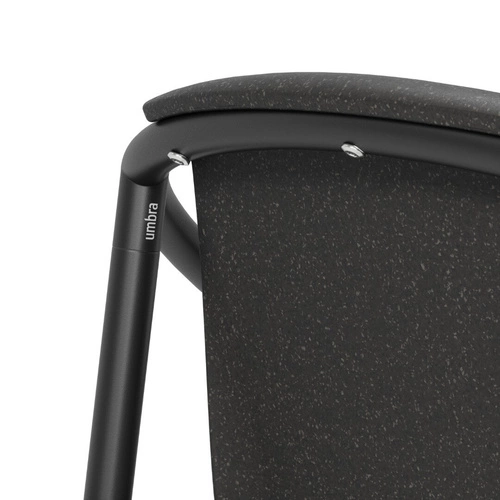 Barová židle Ringo černá moderní s opěrkou a područkami do kuchyně a k ostrůvku Umbra