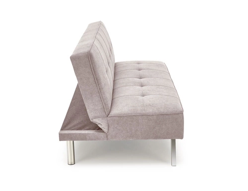 Rozkládací pohovka Arhiza béžová Intesi do obýváku moderní s funkcí spaní na chromovaných nožkách