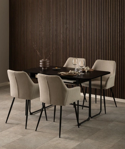 Jídelní židle Lizzy Actona čalouněná béžová s područky moderní skořepinová