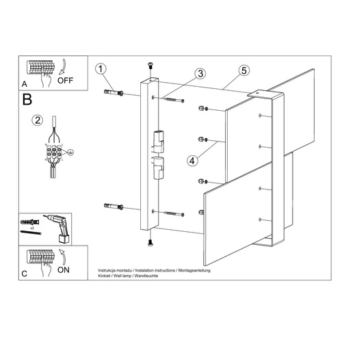 Moderní nástěnné svítidlo Massimo bílá Sollux Lighting do obývacího pokoje, ložnice nebo nad zrcadlo
