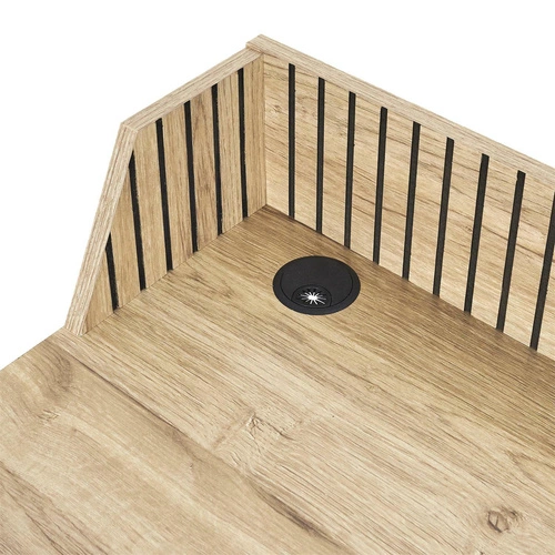 Psací stůl loftový Klaus přírodní 90 cm moderní na práci a studium Intesi