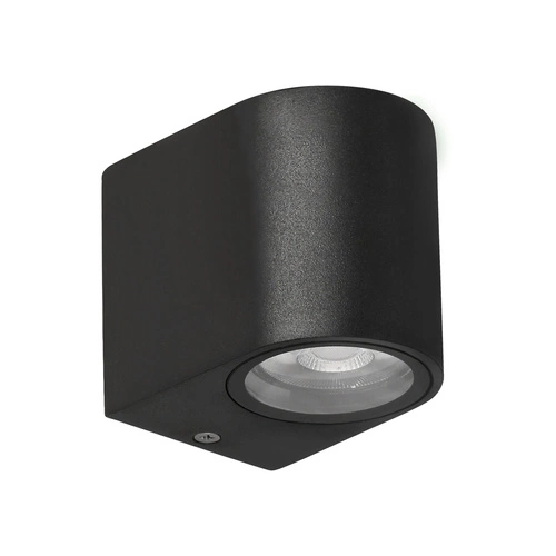 Venkovní nástěnné svítidlo Lobelia zahradní svítidlo fasádní zaoblené 9,4x8cm černá 1x35W GU10 IP44