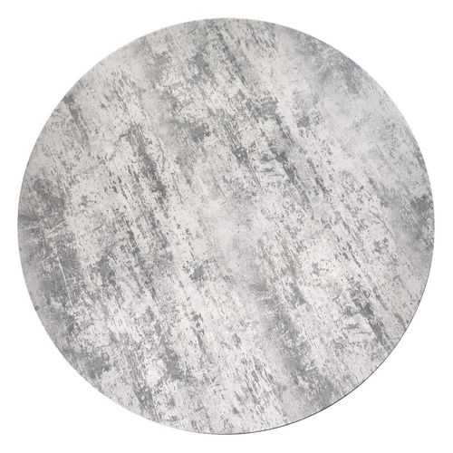 Kulatý konferenční stolek Essada 80 cm šedý loftový kovový do obýváku industriální Intesi