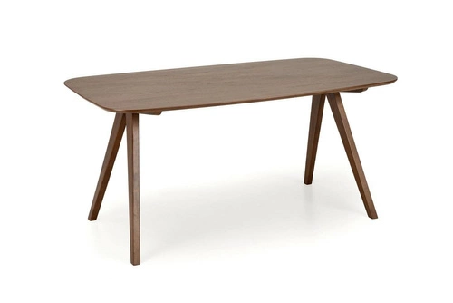 Jídelní stůl Fido 160 cm ořechový moderní obdélníkový, dřevěný, snadno čistitelný Intesi