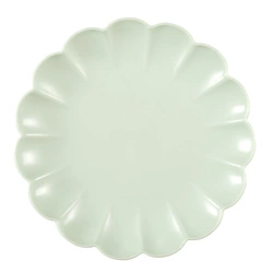 Dezertní talíř kulatý Iris 20,5 cm světle zelený Intesi na dorty a občerstvení