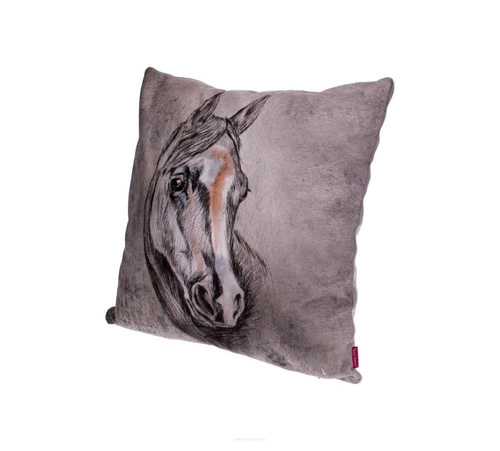 Sametový dekorační polštář LORD 40x40 antialergenní šedý do obýváku a ložnice