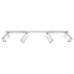 Stropní svítidlo MERIDA bílá moderní kovová 4xGU10 do obýváku kuchyně a jídelny