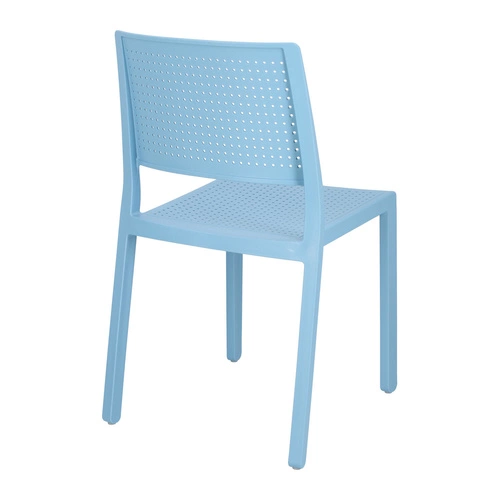 Zahradní plastová židle Emi modrá SCAB Design, stohovatelná, snadné čištění