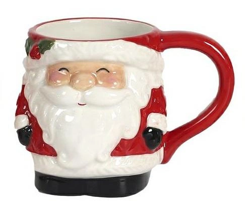 Vánoční keramický hrnek Intesi Mikołaj 300 ml na kávu a čaj jako dárek