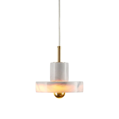 Závěsné svítidlo UNIVERSO mramorově zlaté 18 cm do kuchyně a nad stůl moderní