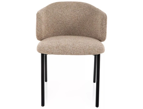 Čalouněná béžová jídelní židle Tacoma s područkami