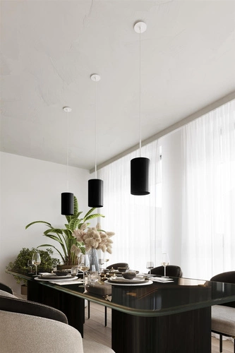 Stropní svítidlo Otto 50 černé moderní kulaté do obýváku a ložnice E27