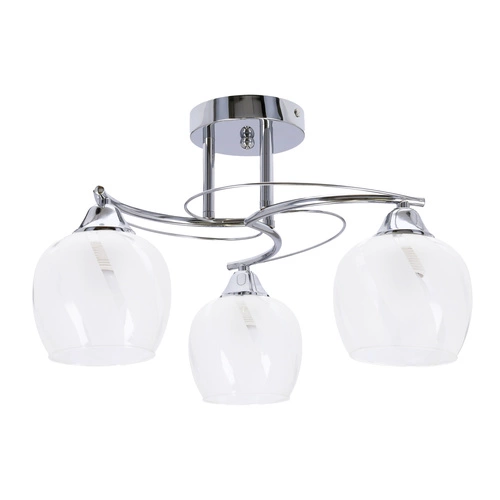Stropní lampa Prego chrom 3x40W E27 čirý difuzor