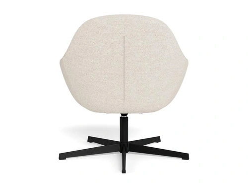 Křeslo Claremore bouclé béžové otočné moderní do obýváku