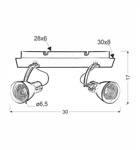 Moderní stropní svítidlo Markus černé s měděnými detaily do obýváku a jídelny 2zdrojové